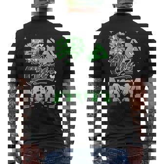 Cheer Mom Green Cheerleading Football For Graphic Men's T-shirt Back Print | Mazezy