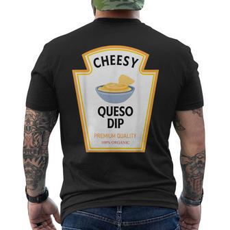 Cheesy Queso Dip Condiment Costume Party Matching Men's T-shirt Back Print - Thegiftio UK