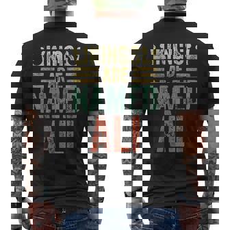 Chemise Humoristique Avec Nom Personnalisé Kings Are Named Ali T-shirt imprimé au dos - Cadeauxyz