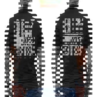 Chemise Humoristique Personnalisée Billy Édition Limitée T-shirt imprimé au dos - Cadeauxyz