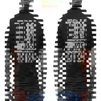 Chemise Humoristique Personnalisée Tom Édition Limitée T-shirt imprimé au dos - Cadeauxyz