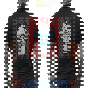 Chicago Resist Free Protest Hands Off Men's T-shirt Back Print - Thegiftio