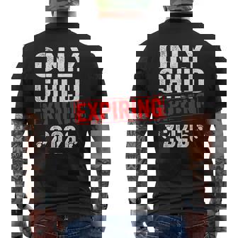 Only Child Expiring 2026 Big Brother Promoted To Big Brother Men's T-shirt Back Print - Monsterry