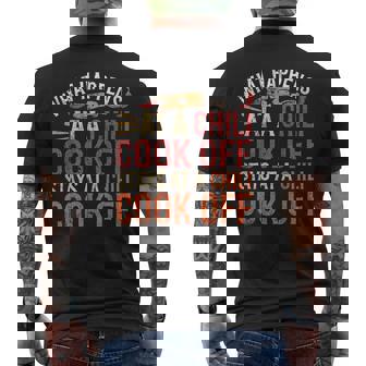 Chili Cook Off Cooking Chili Men's T-shirt Back Print | Mazezy