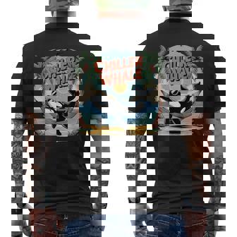 Chiller Whale Orca In Sunglasses In Hammock Beach Pun Men's T-shirt Back Print | Seseable CA