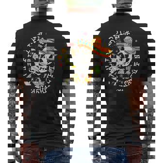 Chip Dippin Margarita Sippin Skeleton Cinco De Mayo Men's T-shirt Back Print - Thegiftio