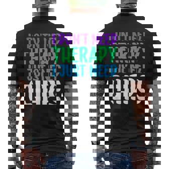 Chips I Love Chips Croustilles De Pommes De Terre Amusantes T-shirt imprimé au dos - Cadeauxyz