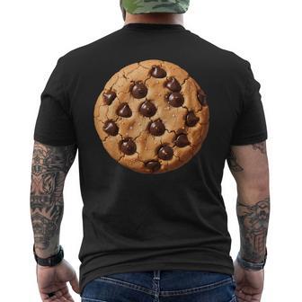 Chocolate Chip Cookie Bakery Biscuit Pastry Food Costume Men's T-shirt Back Print - Thegiftio UK