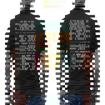 Choral Legend 1973 Singer 52 Years 52nd Birthday Choir Men's Back Print T-Shirt | Mazezy