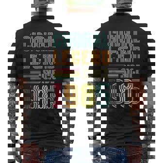 Choral Legend 1985 Singer 40 Years 40th Birthday Choir Tank Top Men's Back Print T-Shirt | Mazezy