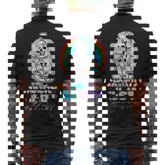 Chronically Ill Skeleton Invisible Illness Chronic Pain Ms Men's T-shirt Back Print - Monsterry