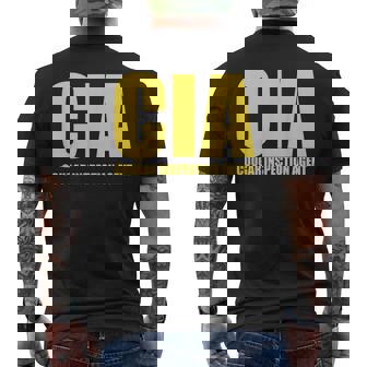 Cia クーガー検査剤 ファニー Cia メンズTシャツ バックプリント - Kawaiitshirt