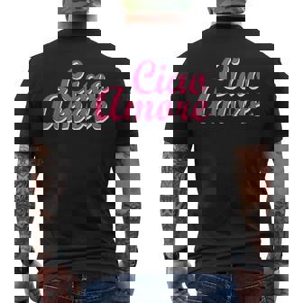Ciao Amore Italiano Amar Italia Amor Asociación Camiseta Hombre Estampado Espalda - Regaloses