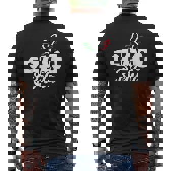 Ciao Bella – Beau Cœur Italien Italien – Greeting Hello T-shirt imprimé au dos - Cadeauxyz