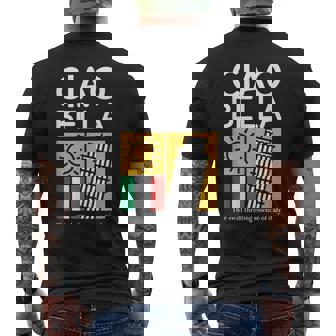 Ciao Bella La Esencia Rápida Y Emocionante De Italia Camiseta Hombre Estampado Espalda - Regaloses