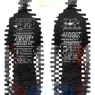 Ciberseguridad Hechos Profesionales Codificación Hacker Camiseta Hombre Estampado Espalda - Regaloses