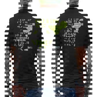 Cinco De Mayo Salt And Lime Its Margarita Time Men's T-shirt Back Print - Monsterry