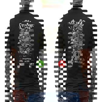 Clam Digging Lover Clammer Sea Creatures Shell Clamming Men's Back Print T-Shirt | Mazezy