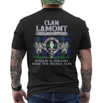 Clan Lamont Scottish Lamont Surname Men's T-shirt Back Print - Thegiftio