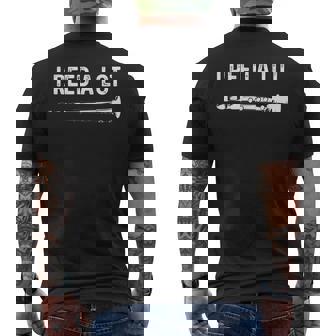 Clarinet I Reed A Lot Band Clarinet Men's Back Print T-Shirt | Mazezy