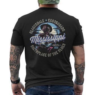 Clarksdale Mississippi Birthplace Of The Blues Men's T-shirt Back Print - Thegiftio UK