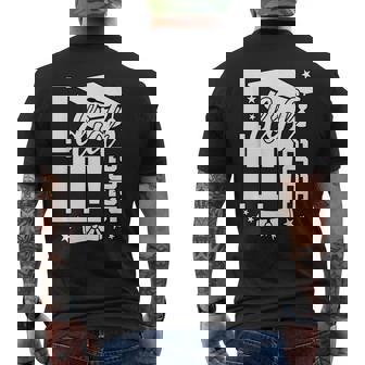 I Did It Class Of 2025 Graduation Diploma Cap Star Graduate Men's Back Print T-Shirt | Mazezy