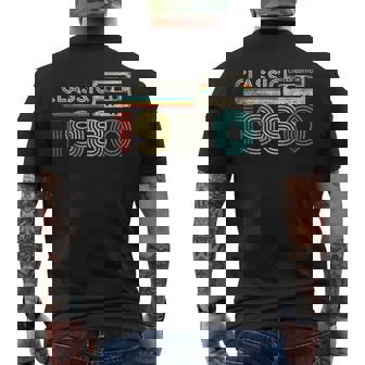 Classic 1980 Retro Birthday Idea 1980 Cassette Tape Vintage Men's T-shirt Back Print - Thegiftio