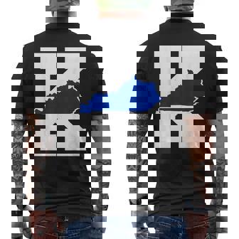 Classic Big Letter K State Of Kentucky Men's T-shirt Back Print - Monsterry