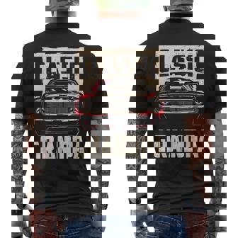 Classic Grandpa Retro Fan Classic Car Lover Vintage Men's T-shirt Back Print - Thegiftio