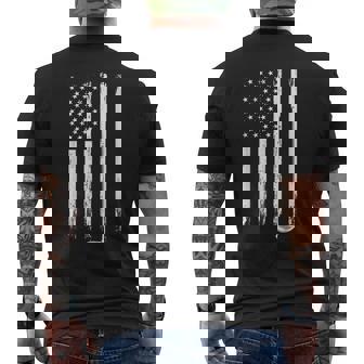 Club De Golf De La Bandera Americana Patriótica 4 De Julio Golfista De EeUu Camiseta Hombre Estampado Espalda - Regaloses