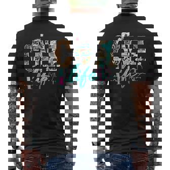 Cna Life Certified Nursing Assistant Medical Worker Hospital Men's T-shirt Back Print - Monsterry