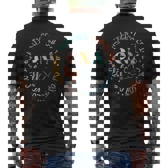 Cna Life Certified Nursing Assistant Medical Worker Hospital Men's T-shirt Back Print | Seseable CA