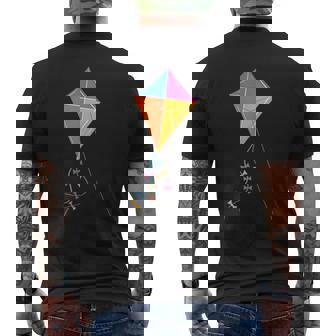 Colorido Arte De Dibujos Animados De Cometaol Camiseta Hombre Estampado Espalda - Regaloses