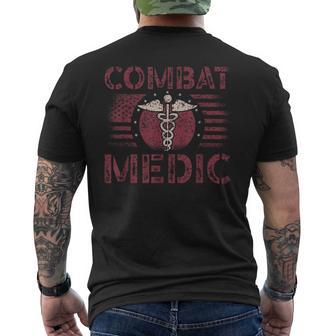 Combat Medic Veterans Soldier Veteran's Day Combat Veteran Men's T-shirt Back Print - Thegiftio UK