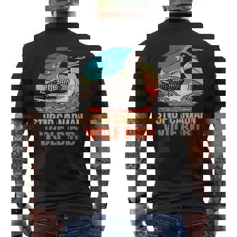 Common Loon Bird Watching Lover Stupid Canadian Wolf Bird Men's T-shirt Back Print | Mazezy