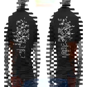 Compost Your Enemies Garden Men's T-shirt Back Print | Mazezy