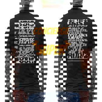 Concierge D'entreprise Cadeaux Drôles T-shirt imprimé au dos - Cadeauxyz