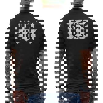 Conjunto Gótico Death Metal Fans 666 Camiseta Hombre Estampado Espalda - Regaloses