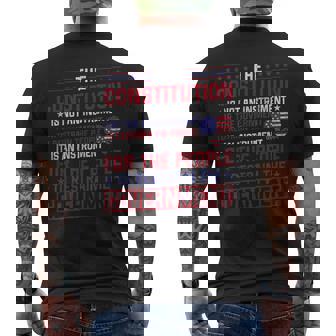 The Constitution Is An Instrument Us Patriotic Men's T-shirt Back Print - Thegiftio