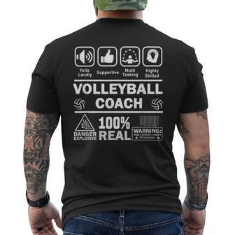 Contenuto Dei Migliori Allenatori Di Pallavolo Dei Migliori Allenatori T-shirt da uomo con stampa posteriore - Novitaregali