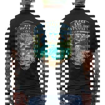 Cool Banff National Park Canada Outdoor Camping Hiking Men's T-shirt Back Print | Mazezy