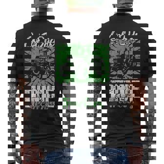 Cool Dads Drive Tractors Farmer Dad Farming On Back Men's T-shirt Back Print | Seseable CA