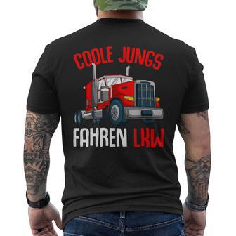 Coole Jungs Fahren Lkw Fahrer Trucker Kinder Jungen T-Shirt mit Rückendruck - Seseable