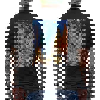 Copenhague Dinamarca Europaiajes Acuarela Arte Camiseta Hombre Estampado Espalda - Regaloses