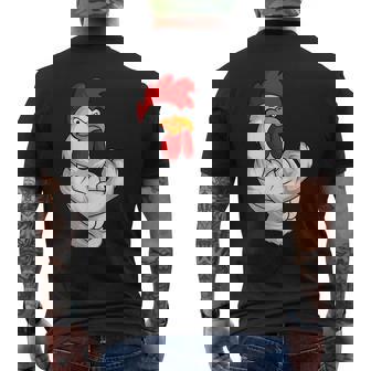 Coq Poulet Fitness Entraînement Musculation Musculation T-shirt imprimé au dos - Cadeauxyz