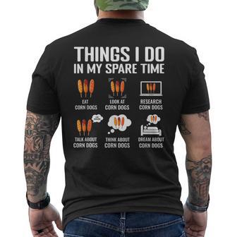 Corndog Carnival Fried Corn Dog Dealer Men's T-shirt Back Print - Thegiftio UK