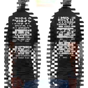 Cosas Divertidas Que Hago En Mi Tiempo Libre Motos Motocicleta Camiseta Hombre Estampado Espalda - Regaloses