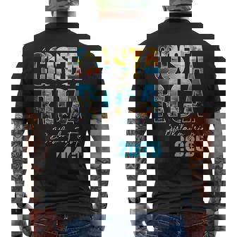 Costa Rica Birthday Trip 2025 Cruise -Adult Black Small Short Sleeve Cotton 65 Polyester 35 Novelty Men's T-shirt Back Print | Mazezy