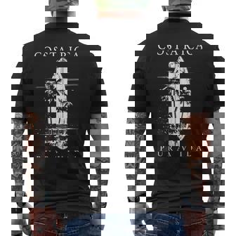 Costa Rica Surf Vintage Surfing Surfer Men's T-shirt Back Print - Thegiftio