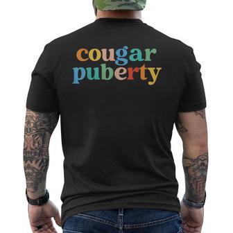 Cougar Puberty Menopause Perimenopause Retro Men's T-shirt Back Print - Thegiftio UK